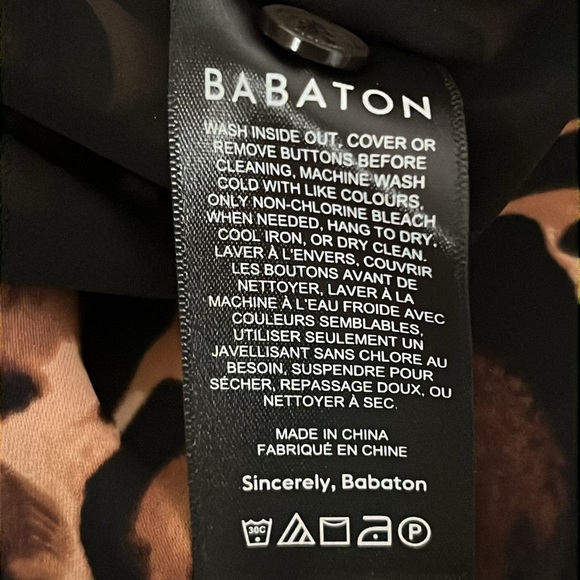 Babaton Samson Long Sleeve Chestnut Black Animal Print Dress - Picture 15 of 16